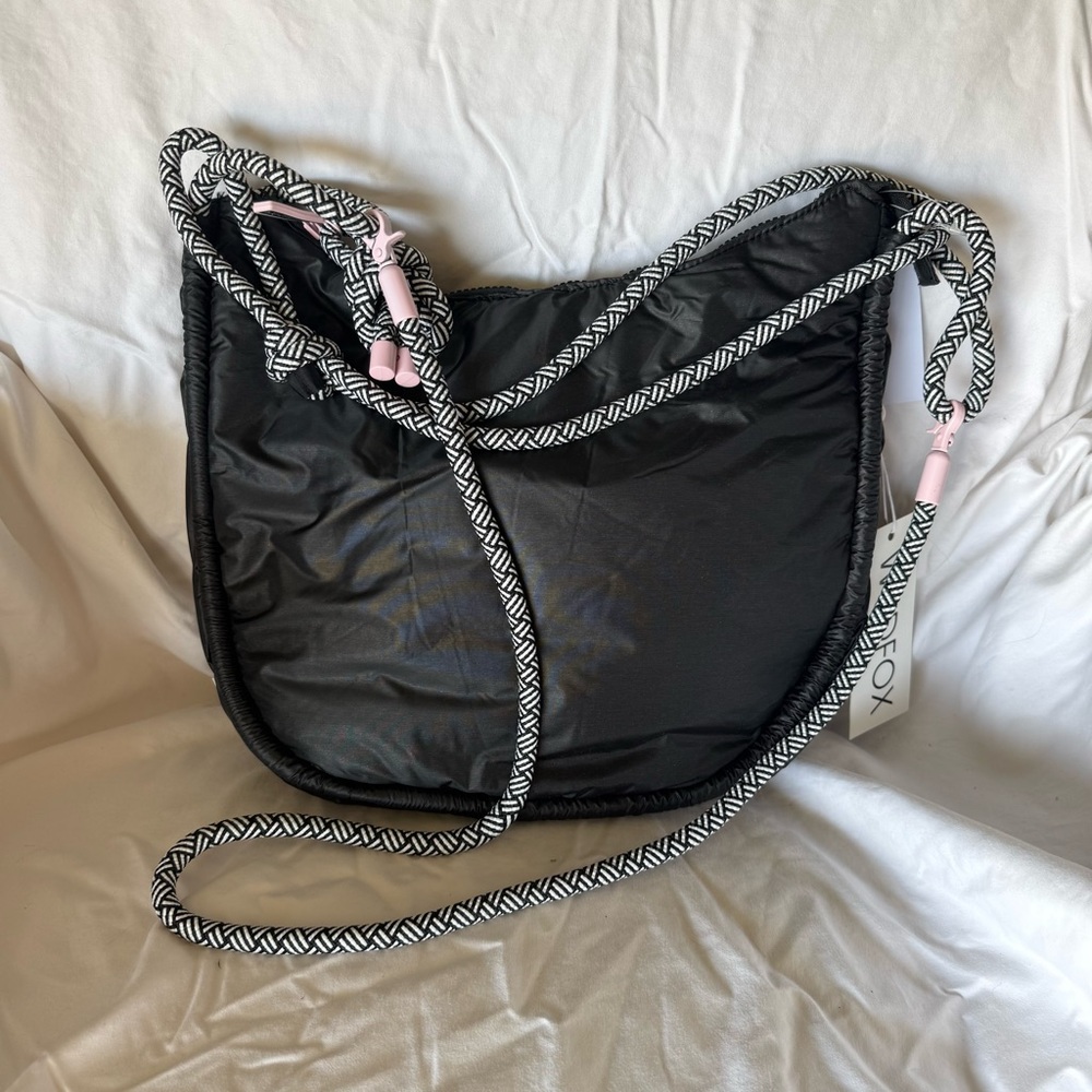 NWT Wildfox Black Quilted Puffer Bag